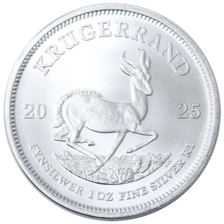 ZESTAW SREBRNYCH MONET 2025 R. KRUGERRAND 1 oz x 25 szt.