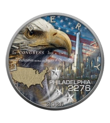 SREBRNA MONETA USA 2026 American EAGLE AMERICAN INDEPENDENCE - FUTURE 1 oz