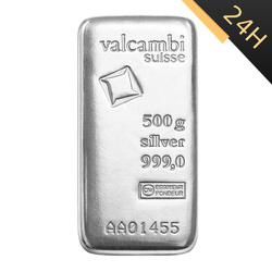 Sztaba srebra LBMA 500 g 24H