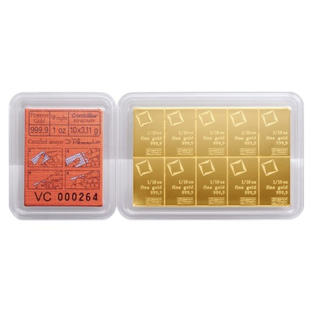Sztaba złota VALCAMBI CombiBar 10 x 1/10 oz
