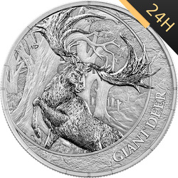 SREBRNA MONETA GERMANIA MINT MEGAFAUNA: GIANT DEER 1 oz 2026 24H 