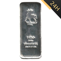 Sztaba srebra bez akredytacji LBMA 1000 g 24H