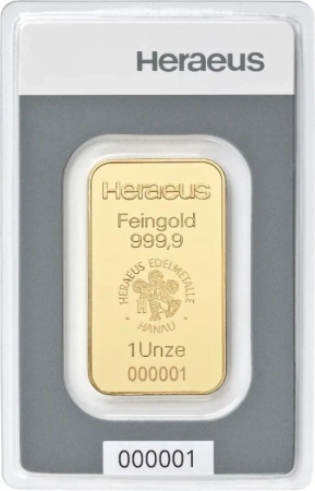 Sztaba złota ARGOR-HERAEUS/HERAEUS Kinebar 1 oz