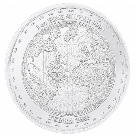 SREBRNA MONETA TERRA KULA ZIEMSKA 2022 1 oz 24H VM